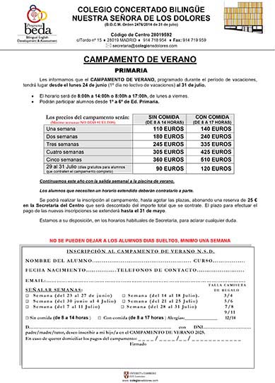 Inscripción primaria